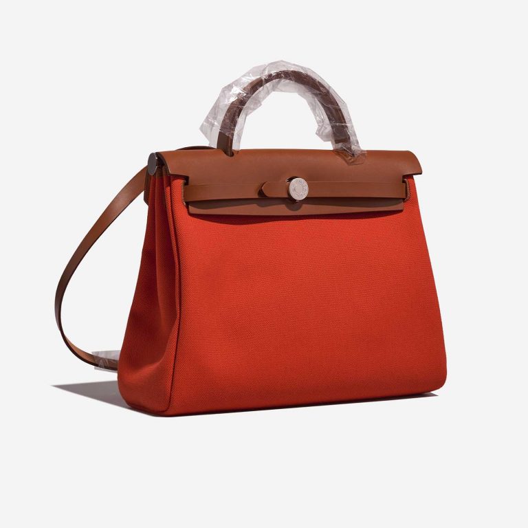 Hermès Herbag 31 Mecano-Fauve Side Front  | Sell your designer bag on Saclab.com