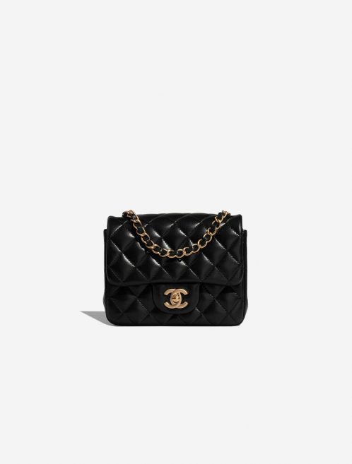 Chanel Timeless MiniRectangular Black Front  | Sell your designer bag on Saclab.com