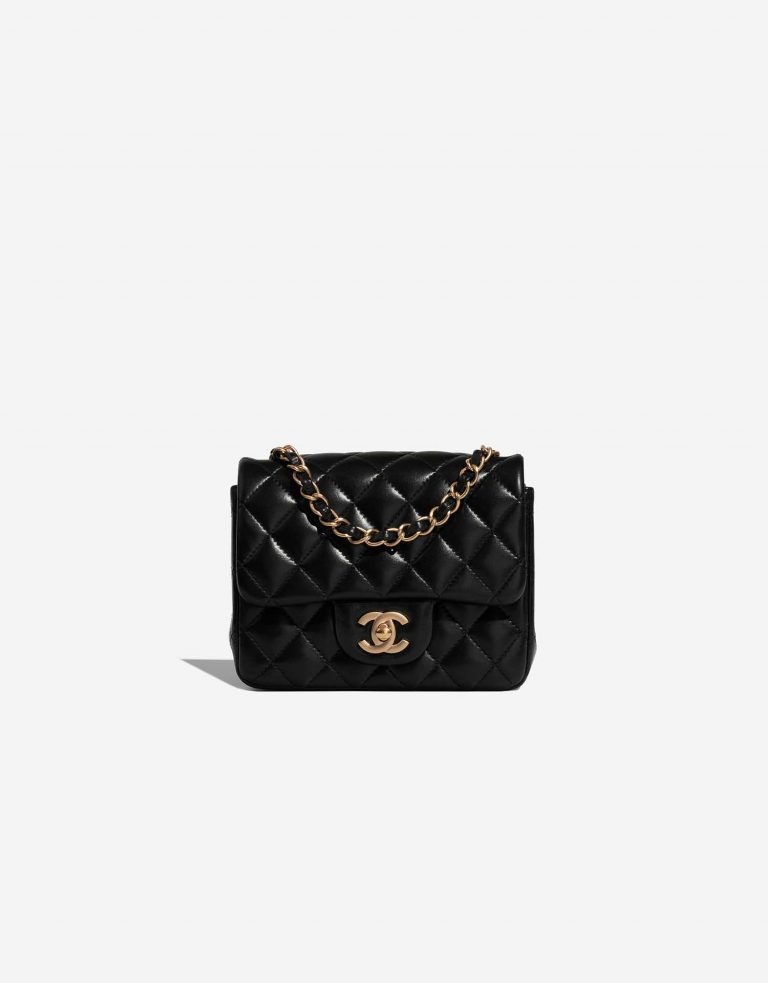 Chanel Timeless MiniRectangular Black Front  | Sell your designer bag on Saclab.com