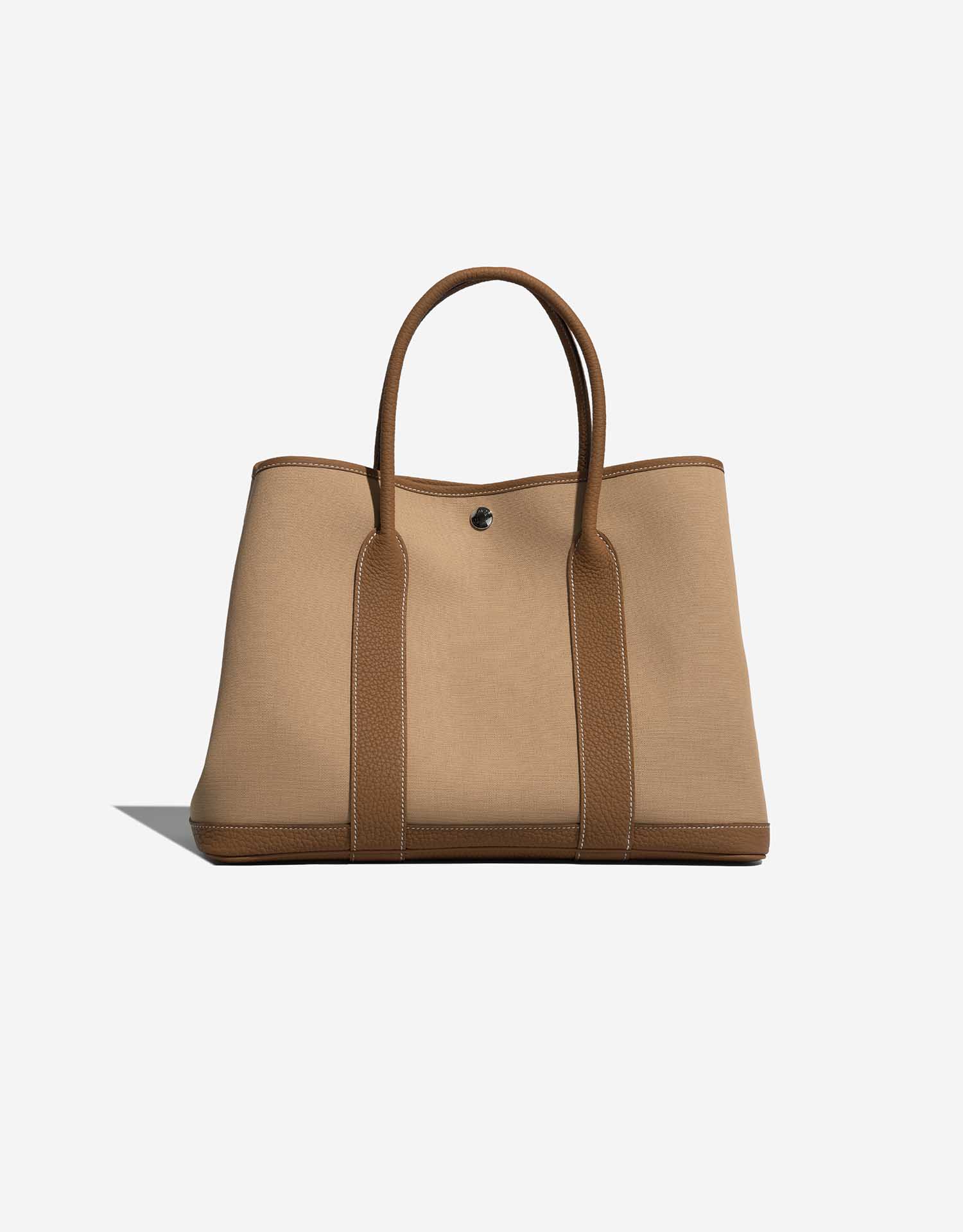 【手元に品格♪】HERMES ガーデンパーティー36 Toile x Negonda Hermès Garden Party 36 Toile / Negonda Trench / Gold | SACLÀB