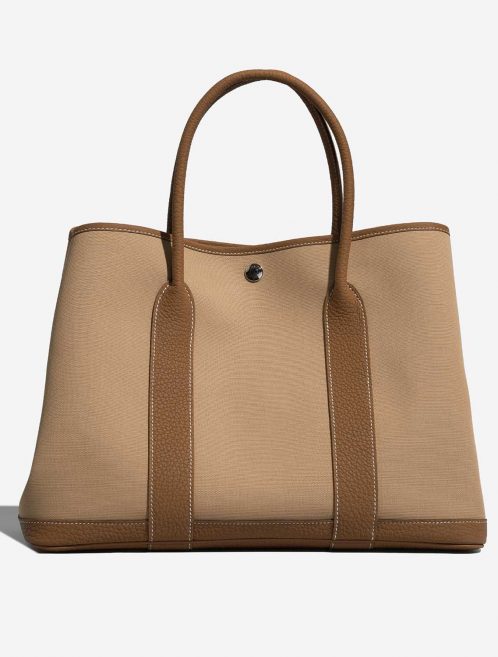 Hermès GardenParty 36 Trench-Gold Front  | Sell your designer bag on Saclab.com