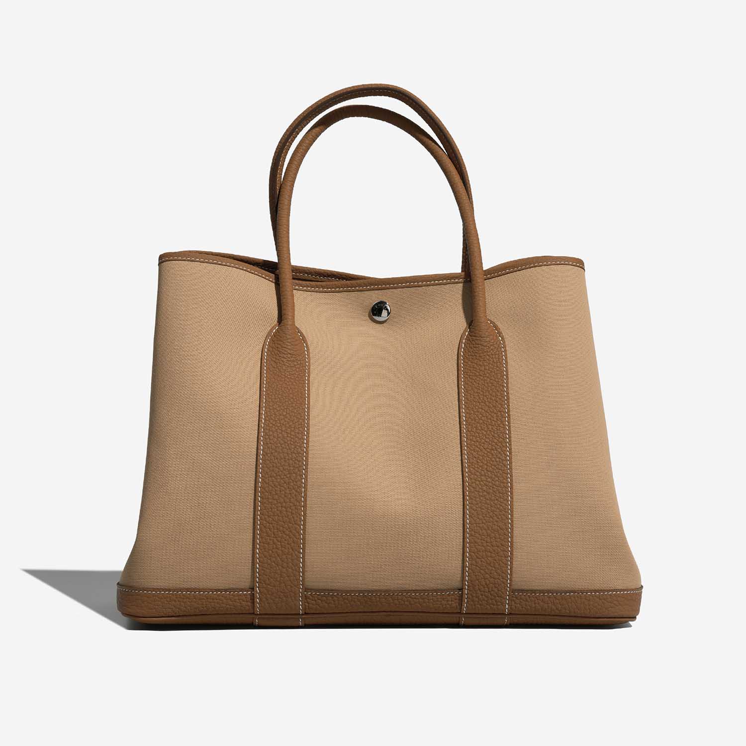 HERMES◆GARDEN PARTY 36 Beton/Gold◆ Hermès Garden Party 36 Toile / Negonda Trench / Gold | SACLÀB