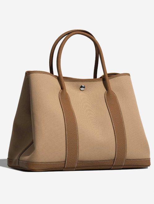 Hermès GardenParty 36 Trench-Gold Side Front  | Sell your designer bag on Saclab.com