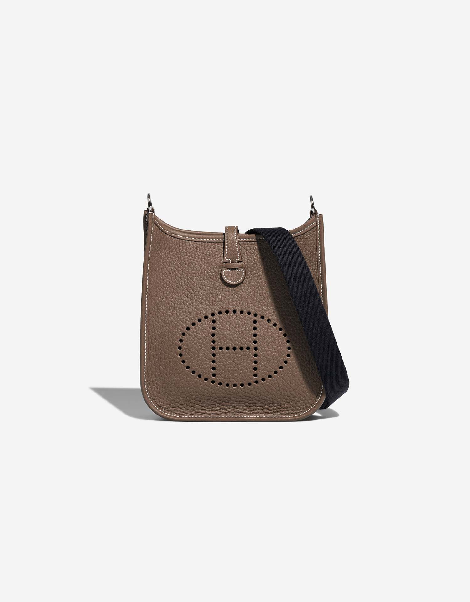 Hermès Evelyne 16 Taurillon Clemence Etoupe / Blue Indigo | SACLÀB