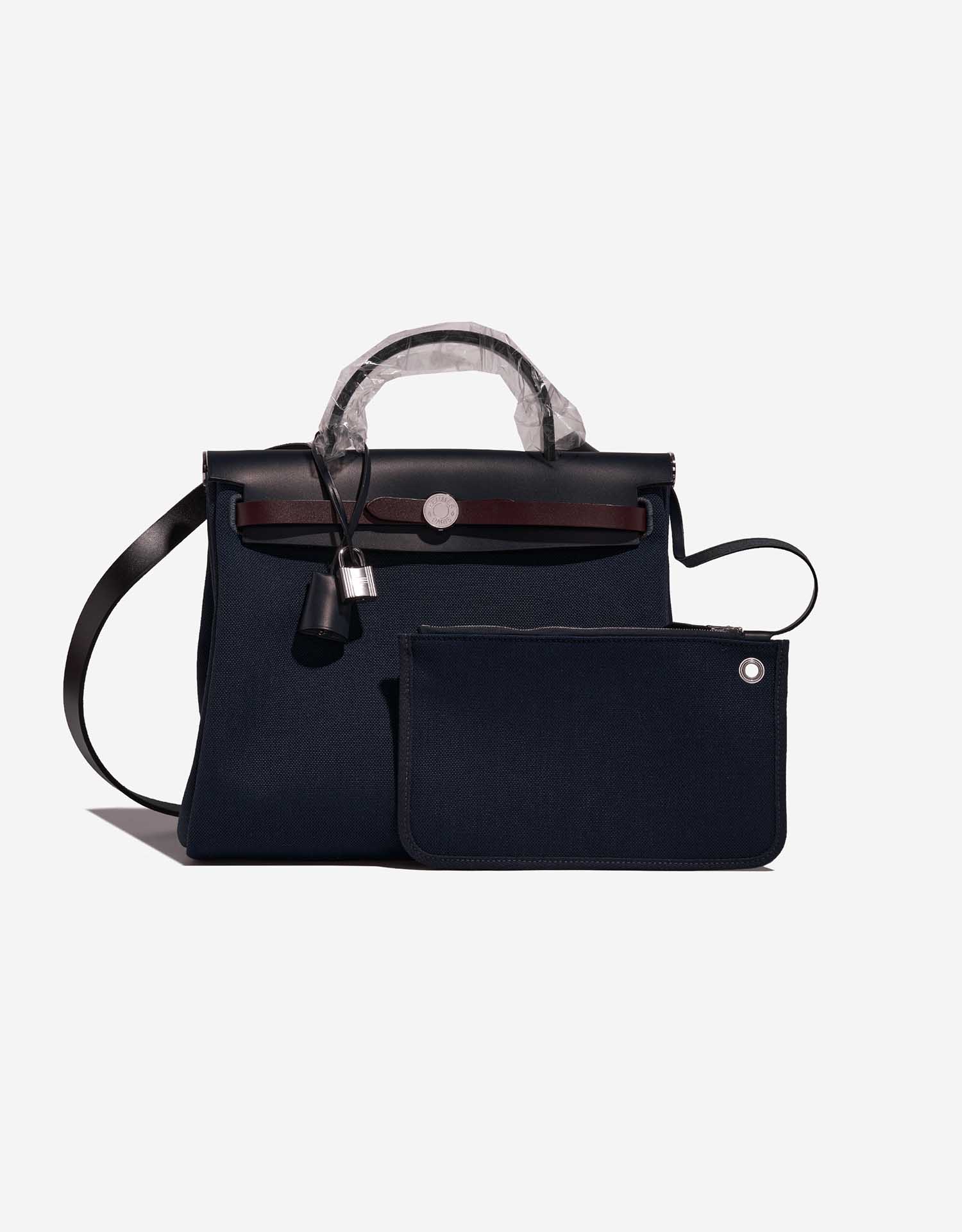 Hermès Herbag 31 Toile Vache Hunter Blue Indigo Blue Marine