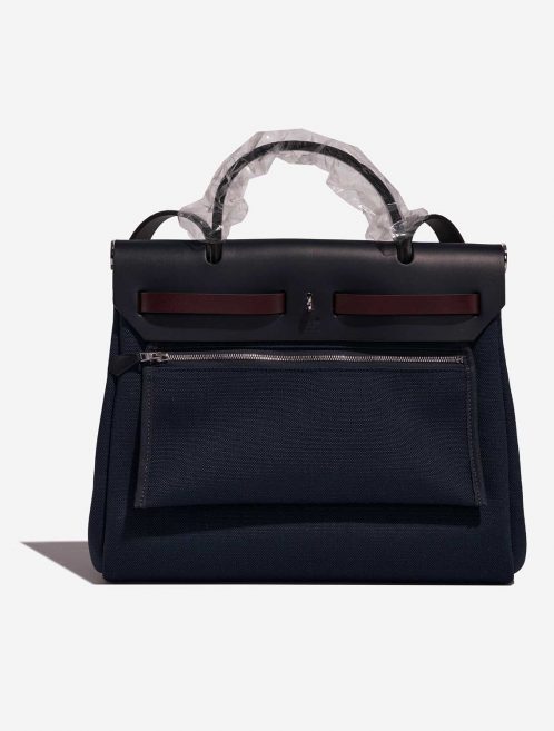 Hermès Herbag 31 BleuMarine-BleuIndigo-Black-RougeSellier Back  | Sell your designer bag on Saclab.com