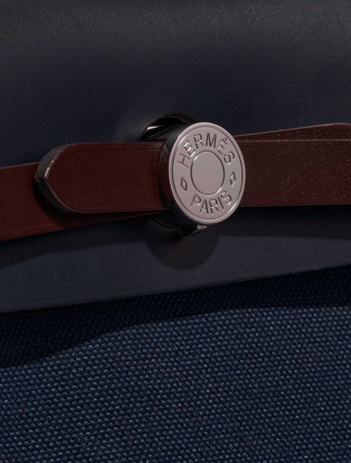 Hermès Herbag 31 BleuMarine-BleuIndigo-Black-RougeSellier Closing System  | Sell your designer bag on Saclab.com