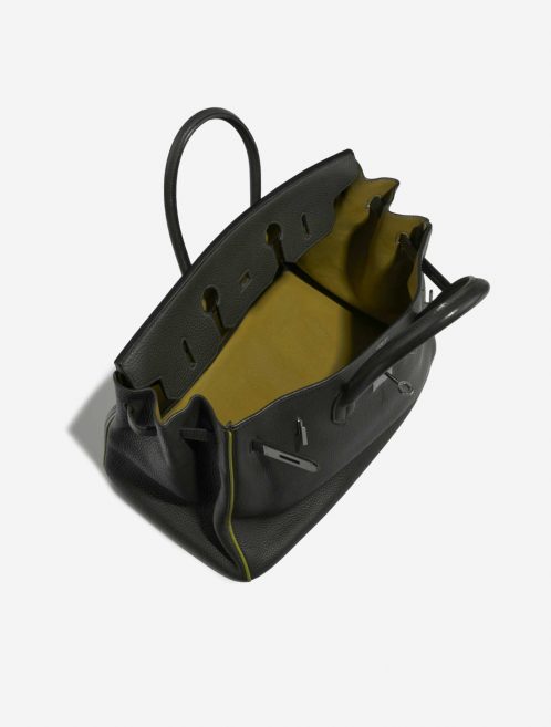 Hermès Birkin 35 VertFonce-VertChartreuse-VertAnis Inside  | Sell your designer bag on Saclab.com