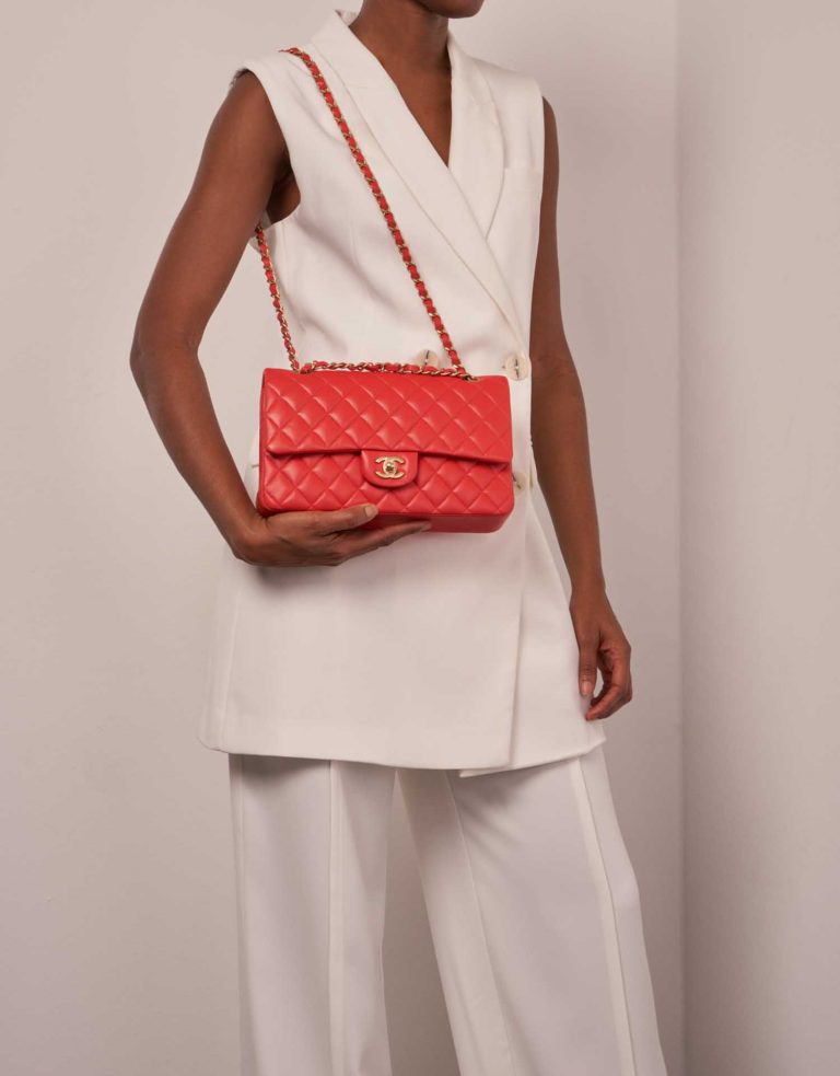 Chanel Timeless Medium Lamb Red Front | Sell your designer bag