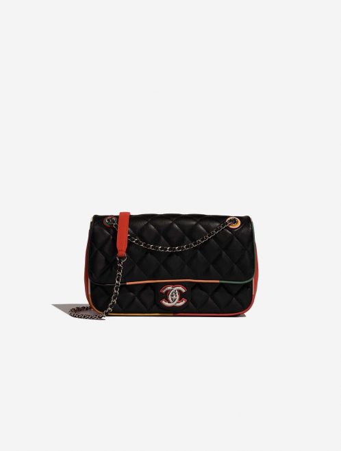 Chanel Timeless Medium Black-Multicolored Front  | Sell your designer bag on Saclab.com