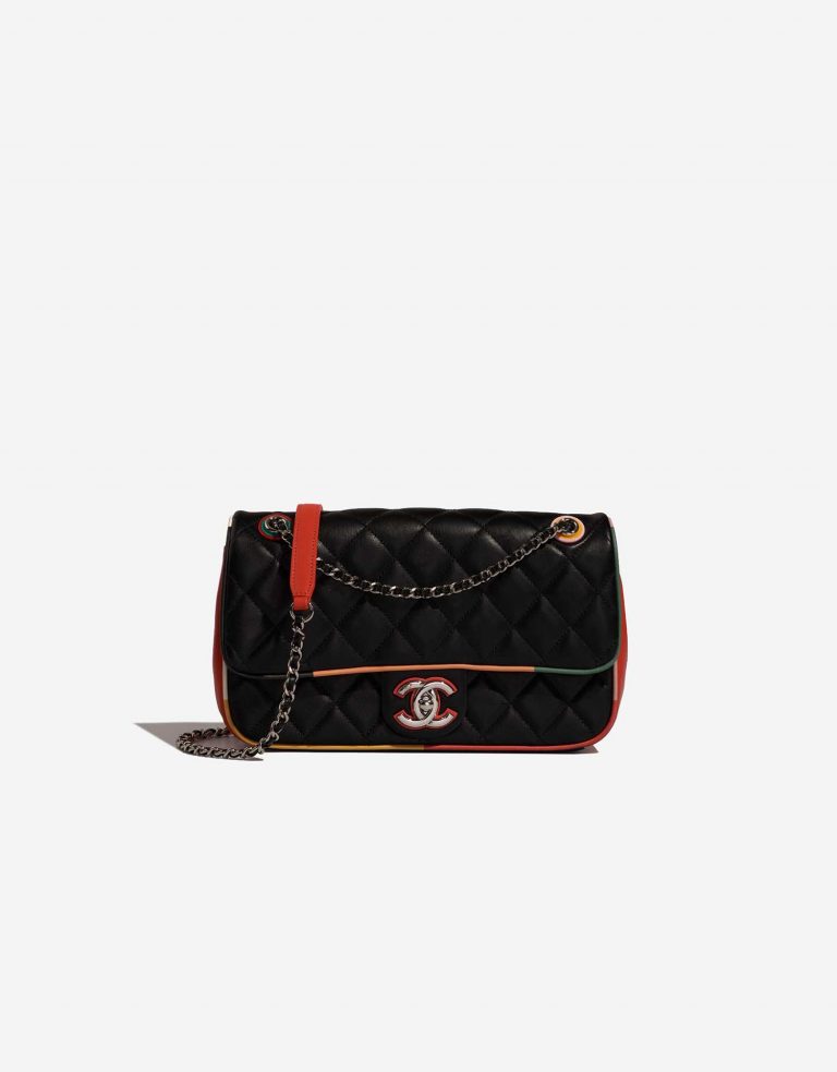 Chanel Timeless Medium Black-Multicolored Front  | Sell your designer bag on Saclab.com