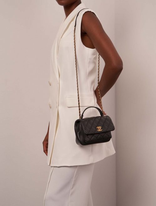 Chanel TimelessHandle Small Black Sizes Worn | Sell your designer bag on Saclab.com