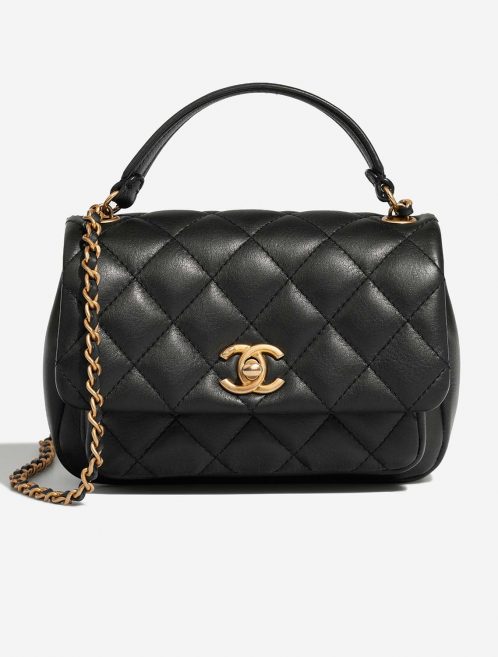 Chanel TimelessHandle Small Black Front  | Sell your designer bag on Saclab.com