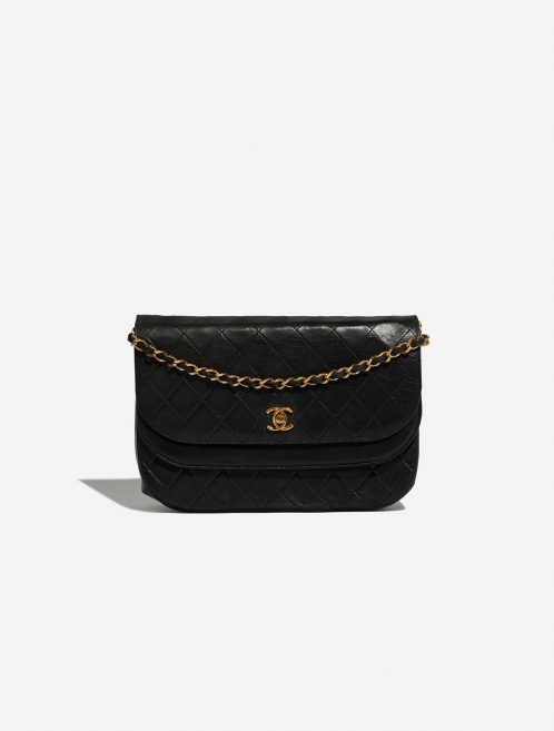 Chanel Timeless DoubleFlap Black Front  | Sell your designer bag on Saclab.com