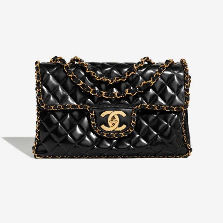 Chanel Timeless Maxi Black Front  | Sell your designer bag on Saclab.com
