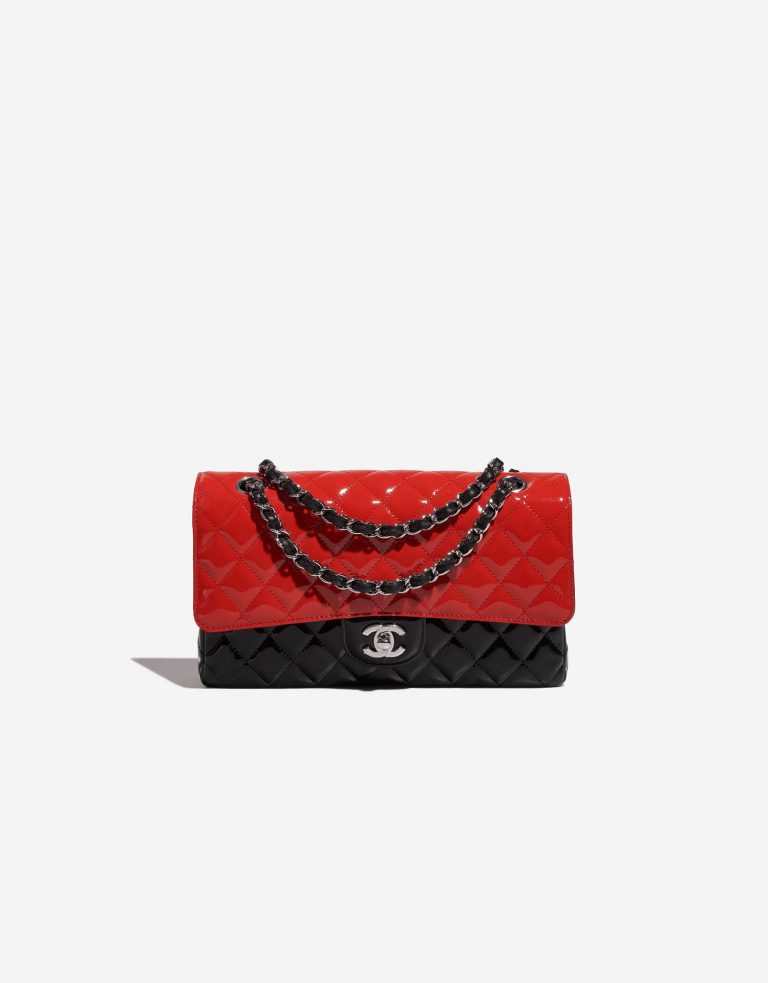 Chanel Timeless Medium Black-Red Front  | Sell your designer bag on Saclab.com