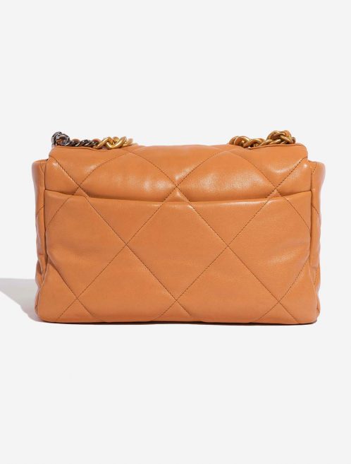Chanel 19 Large Flap Bag Cognac Back  | Sell your designer bag on Saclab.com