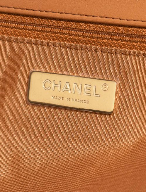 Chanel 19 Large Flap Bag Cognac Logo  | Sell your designer bag on Saclab.com