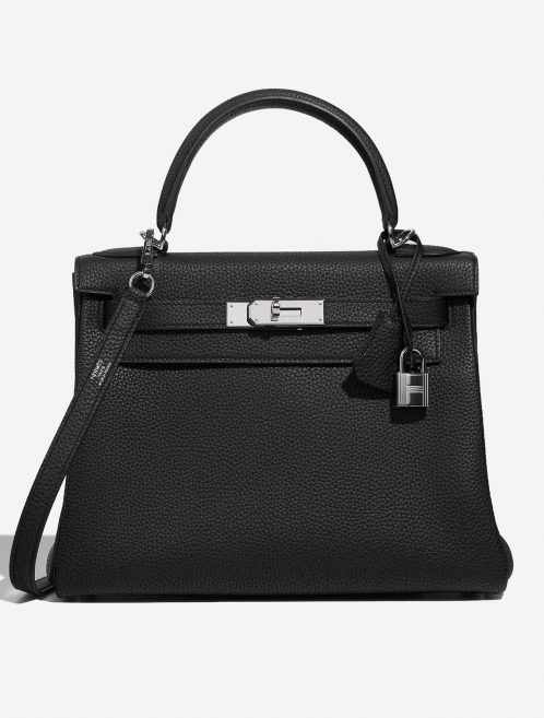 Hermès Kelly 28 Black 2SF S | Sell your designer bag on Saclab.com