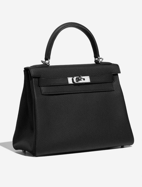 Hermès Kelly 28 Black Side Front  | Sell your designer bag on Saclab.com
