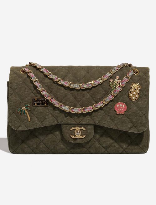 Chanel Timeless Jumbo Khaki Front  | Sell your designer bag on Saclab.com