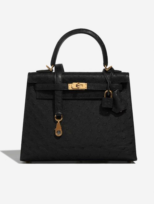 Hermès Kelly 25 Black Front  | Sell your designer bag on Saclab.com