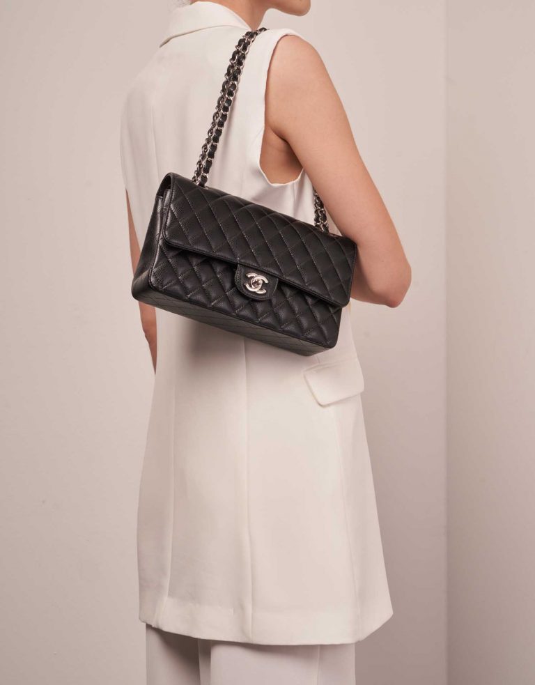 Chanel Timeless Medium Black Sizes Worn | Sell your designer bag on Saclab.com
