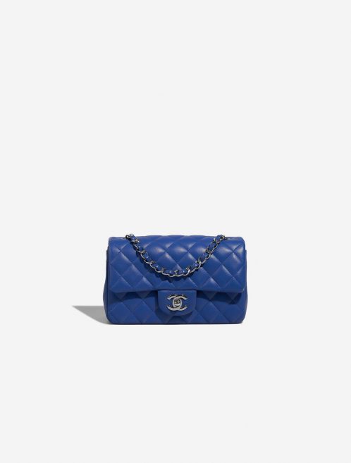 Chanel Timeless MiniRectangular Blue Front  | Sell your designer bag on Saclab.com