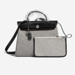 Hermès Herbag 31 Ecru-Black Front  | Sell your designer bag on Saclab.com