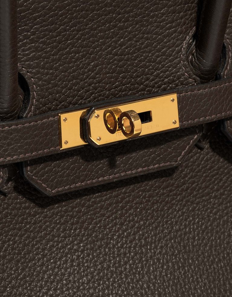 Hermès Birkin 35 Ebene Closing System  | Sell your designer bag on Saclab.com