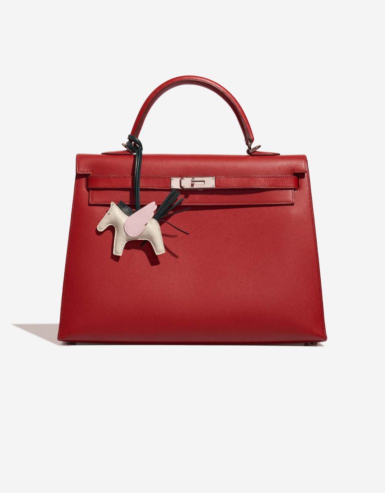 Hermès RodeoPegasusPM MauvePale-VertCypress-Craie Closing System  | Sell your designer bag on Saclab.com
