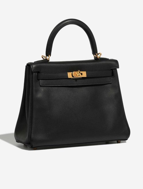 Hermès Kelly 25 Black Side Front  | Sell your designer bag on Saclab.com
