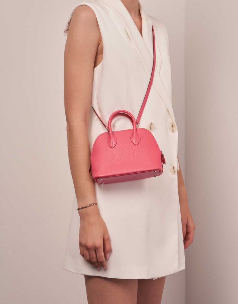 Hermès Bolide Mini RoseLipstick Sizes Worn | Sell your designer bag on Saclab.com