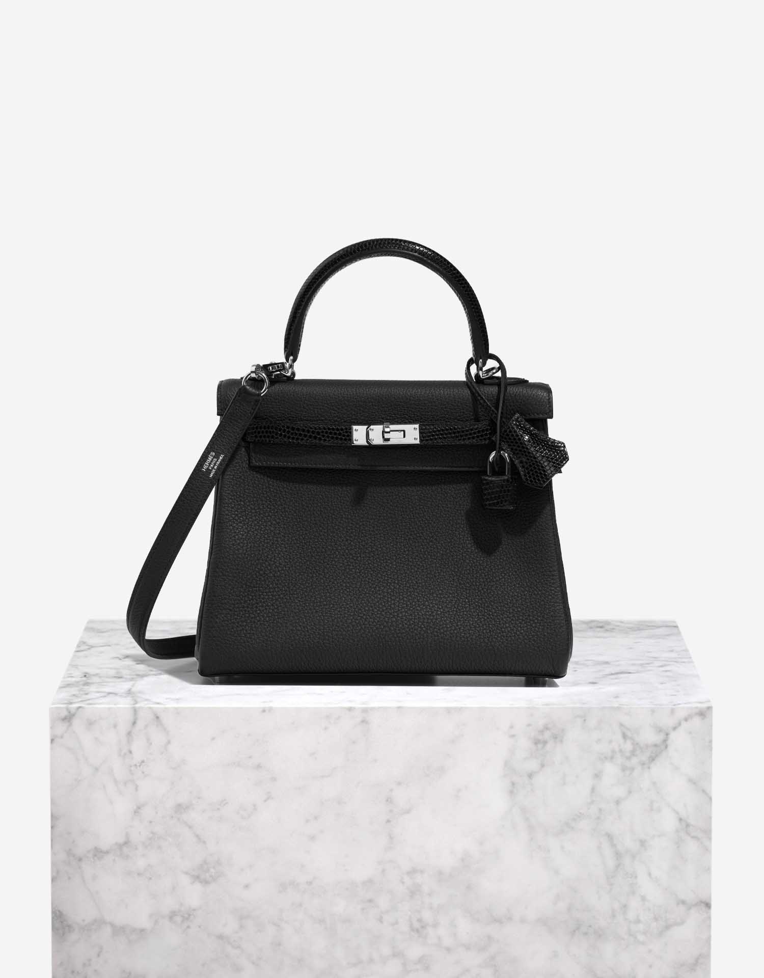 Hermès Kelly Touch 25 Togo / Lizard Black | SACLÀB