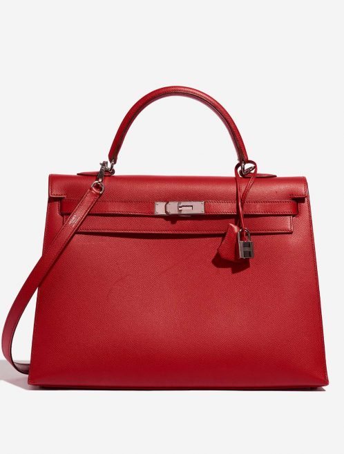 Hermès Kelly 35 RougeCasaque Front  | Sell your designer bag on Saclab.com