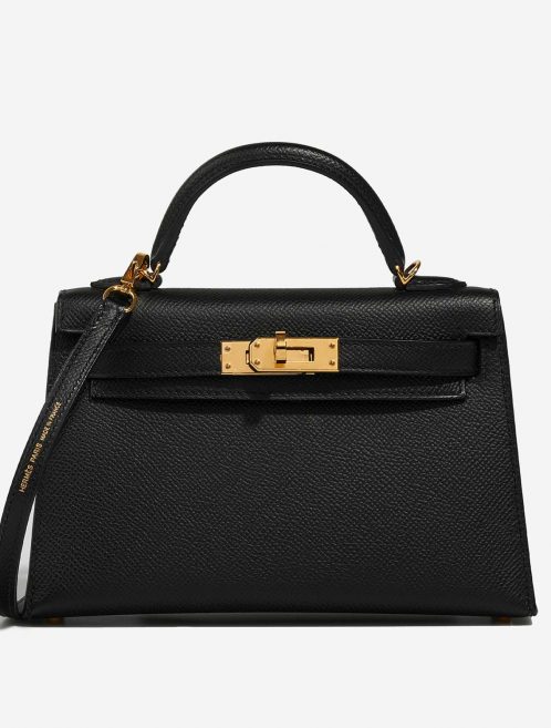Hermès Kelly Mini Black Front  | Sell your designer bag on Saclab.com