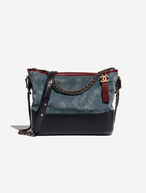 Chanel Gabrielle Medium Blue-Navy-Red 0F | Sell your designer bag on Saclab.com