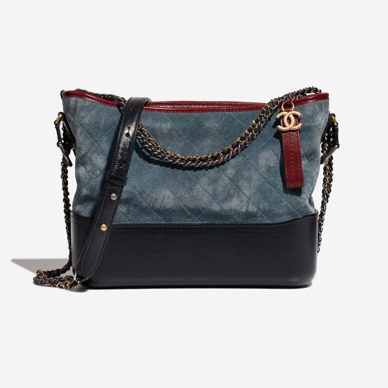 Chanel Gabrielle Medium Blue-Navy-Red 2F S | Sell your designer bag on Saclab.com