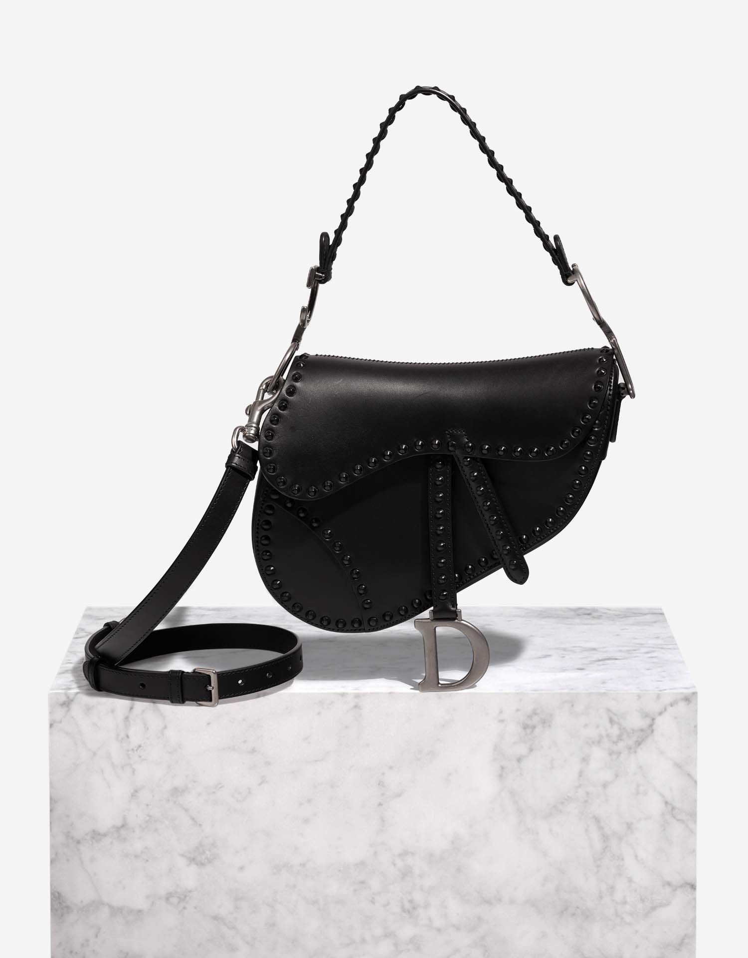 Dior Saddle Medium Calf Black | SACLÀB