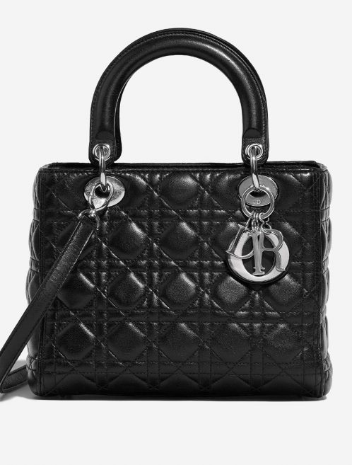 Dior Lady Medium Black Front  | Sell your designer bag on Saclab.com