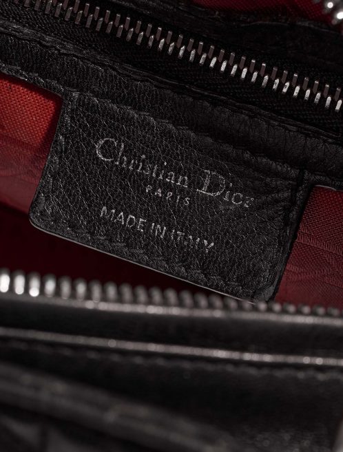 Dior Lady Medium Black Logo  | Sell your designer bag on Saclab.com