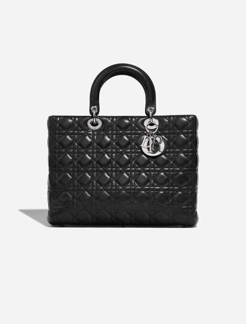 Dior Lady Large Black Front  | Sell your designer bag on Saclab.com