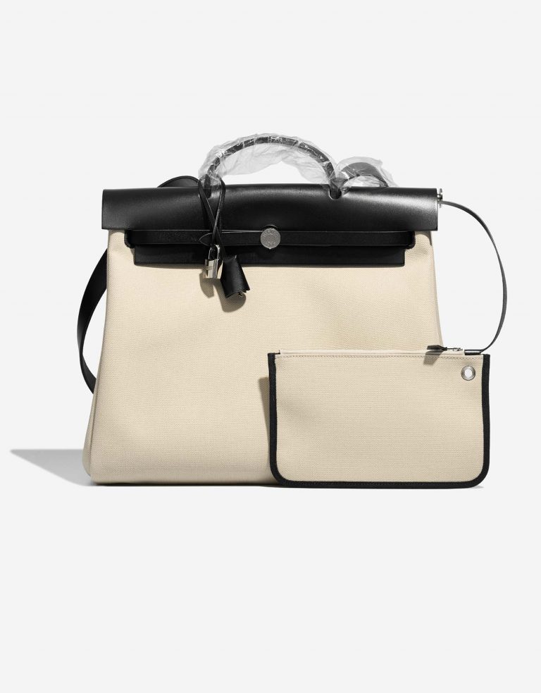 Hermès Herbag 39 Black-Beton Front  | Sell your designer bag on Saclab.com