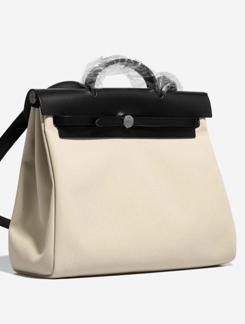 Hermès Herbag 39 Black-Beton Side Front  | Sell your designer bag on Saclab.com