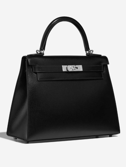 Hermès Kelly 28 Black Side Front  | Sell your designer bag on Saclab.com