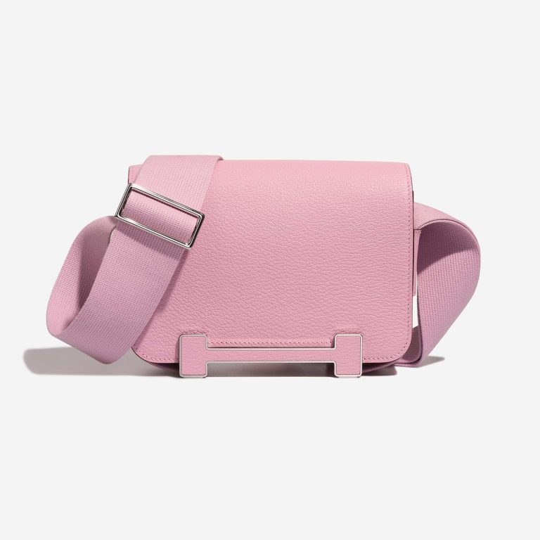 Hermès Geta OneSize MauveSylvestre Front  | Sell your designer bag on Saclab.com