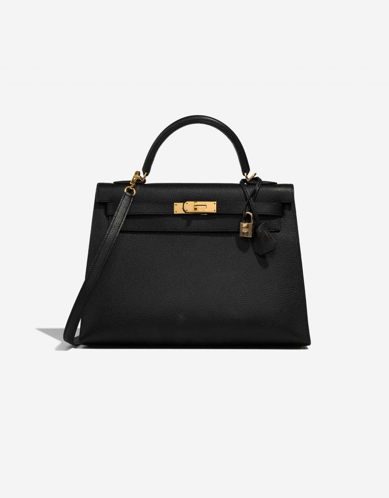 Pre-owned Hermès bag Kelly 32 Ardennes Black | Sell your designer bag on Saclab.com