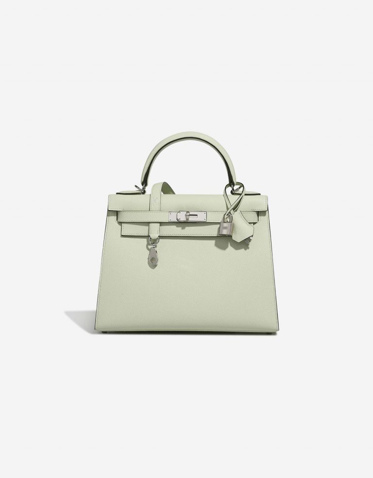 Hermès Kelly 28 VertFizz Front  | Sell your designer bag on Saclab.com