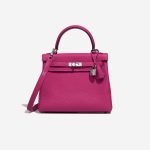 Hermès KellyHSS 25 RosePourpre-Black 0F | Sell your designer bag on Saclab.com