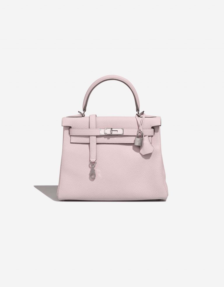 Hermès Kelly 28 MauvePale Front  | Sell your designer bag on Saclab.com